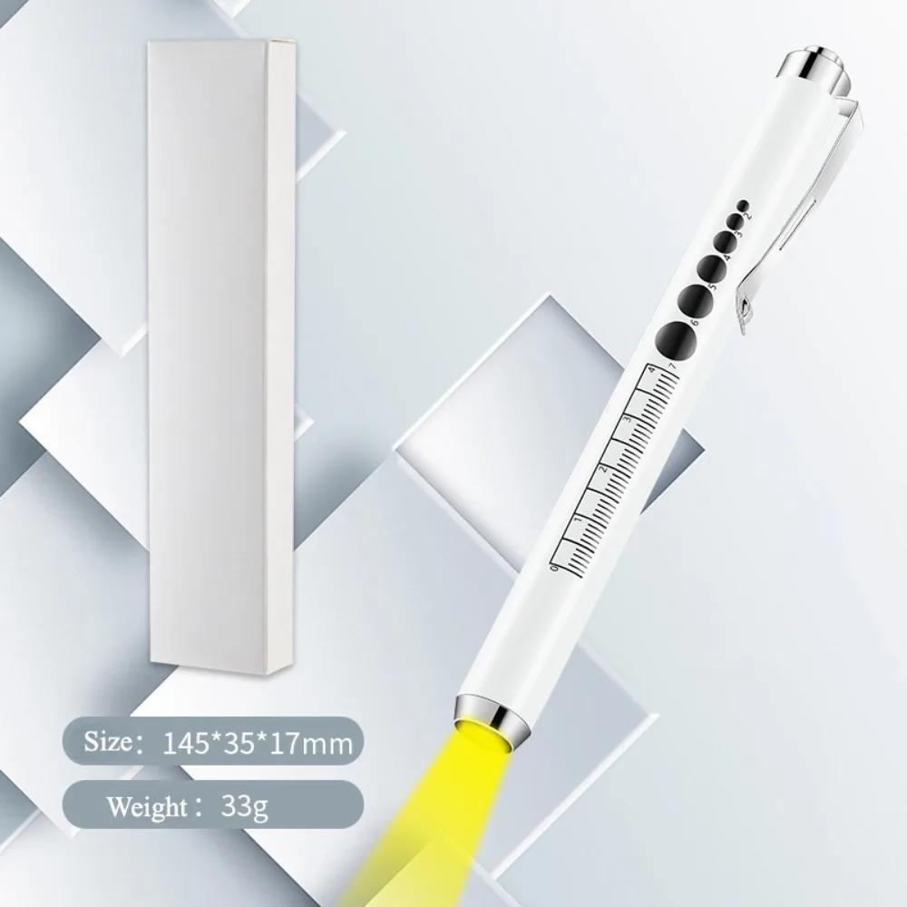 Mini Portable Medical Nurses Penlight Medicals with Clip Flashlight with Clip Water-Resistant Reusable LED Pocket Torch