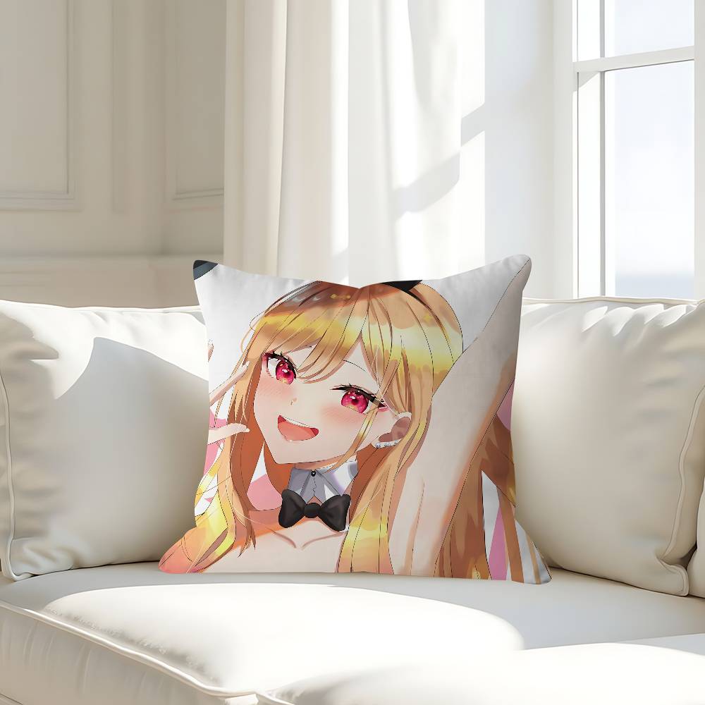 Cute K-Kitagawa Pillow Case Removable Washable Cushion Cover – All-Season Soft Linen