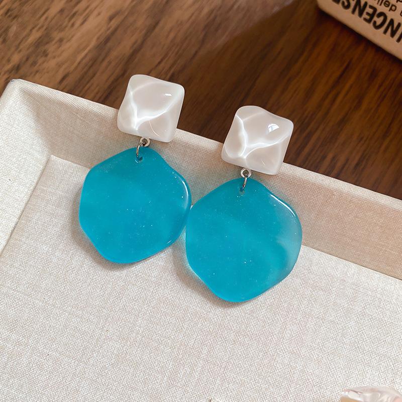 Super fairy pink flower love fringed earrings versatile temperament earrings light luxury earrings women