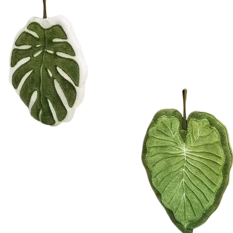 

2pcs Leaf-Shaped Microfiber Towel, Hangable & Super Absorbent, for Bathroom, Kitchen, Dining Decor