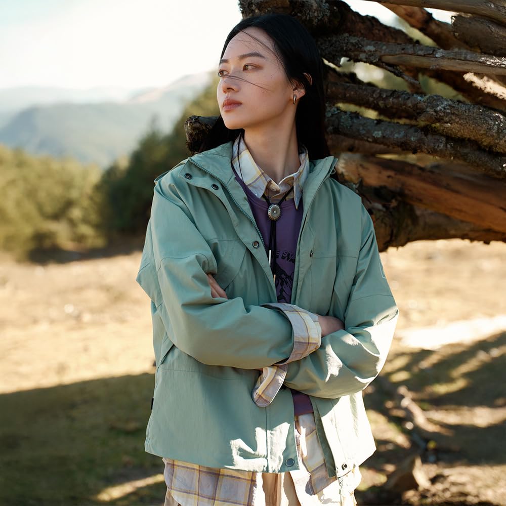 Timberland Archive Waterproof Shell Jacket, Women's, Green Bay, Size XL, TB0A67J3EC61