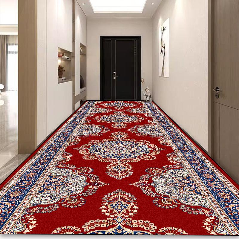 Böhmischer Langer Flur Teppich Luxus Persische Dekoration Flur Teppich Rutschfest Einfache Reinigung Fußmatte Treppenläufer Teppiche