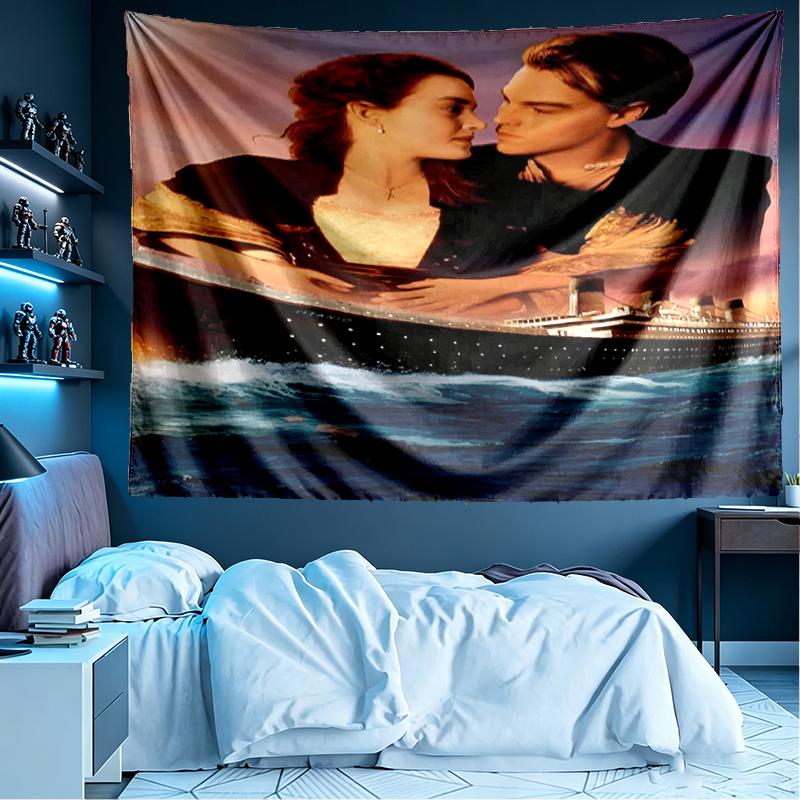 RMS Titanic Print Tapestry, Lightweight Wall Hanging, for Bedroom, Dorm, Living Room, Home Art Decor, Birthday Christmas Gift for Friends