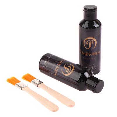 100 ml Stalo teniso klijai Profesionalūs Gumos Stalo teniso raketės klijai su teptuku Stiprūs Ping Pongo raketės remonto klijai