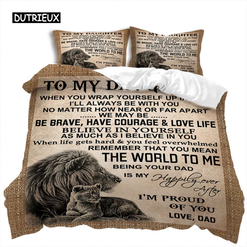 Love Letter Duvet Cover Abstract Word Print Comforter Cover Animal Theme Bedding Set The Meaningful Gift For Family And Friends