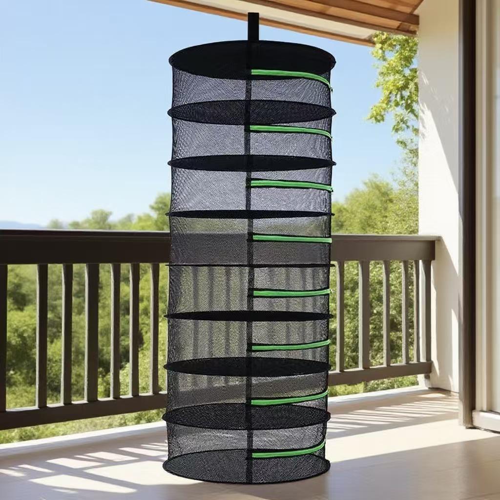 2026 Multi-Layer Gardening Herb Drying Basket: Enclosed Hanging Net