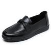 New Shoes, Leather Shoes, Spring and Autumn Soft-soled Non-slip, Middle-aged Women's Single Shoes, Flat-soled Work Shoes, Elderly Shoes