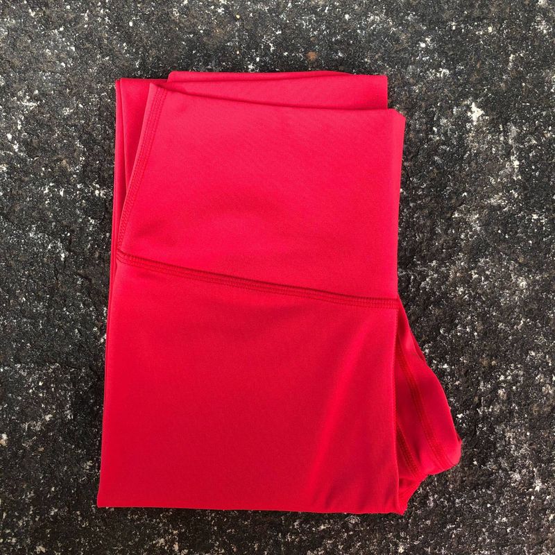 Pure Color High Waist Fashion Ankle-Length Pants Peach Hip Yoga