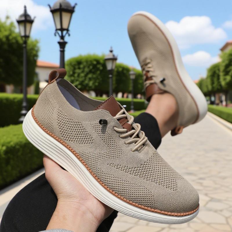 Fashionable Avant Men'S Sneakers Comfortable All Day Long Have Excellent Fit Walking Shoes Knitted Mesh Breathable Flat Shoes
