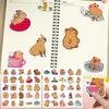 50pcs Cartoon Capybara Sticker Decals Decoration Capybara Stickers for Kids Cartoon Animal Decals Graffiti Sticker Kid Toy