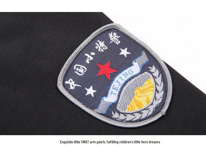 Dětská policejní uniforma - Zimní sametový kostým pro kluky a holky do školky