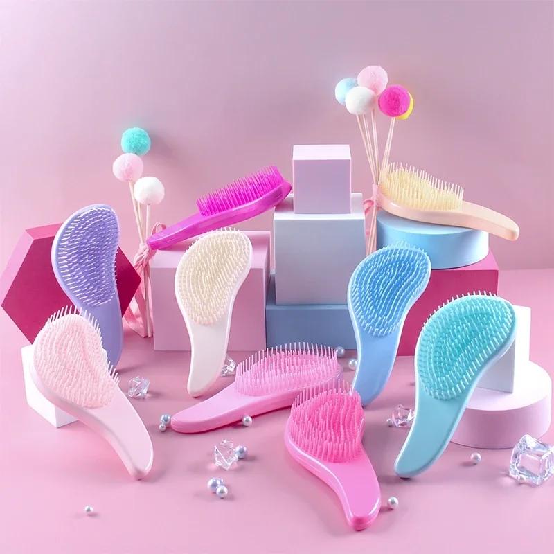 Detangling Comb Anti-static Massage Hair Brush Tangle Detangle Air Cushion Hair Brush Comb Salon Barber Hair Styling Tools