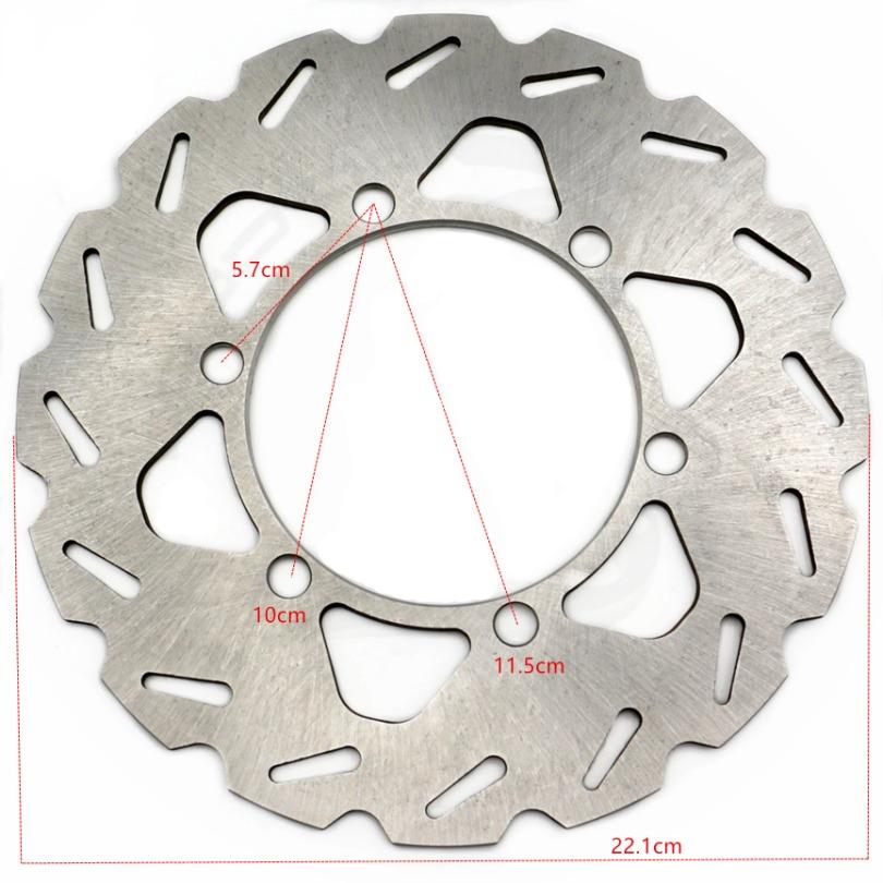 Hinterrad-Scheibenbremsscheibe Bremsscheibe Bremssystem für KAWASAKI KDX125 KDX200 KDX220 KDX250 KLX250