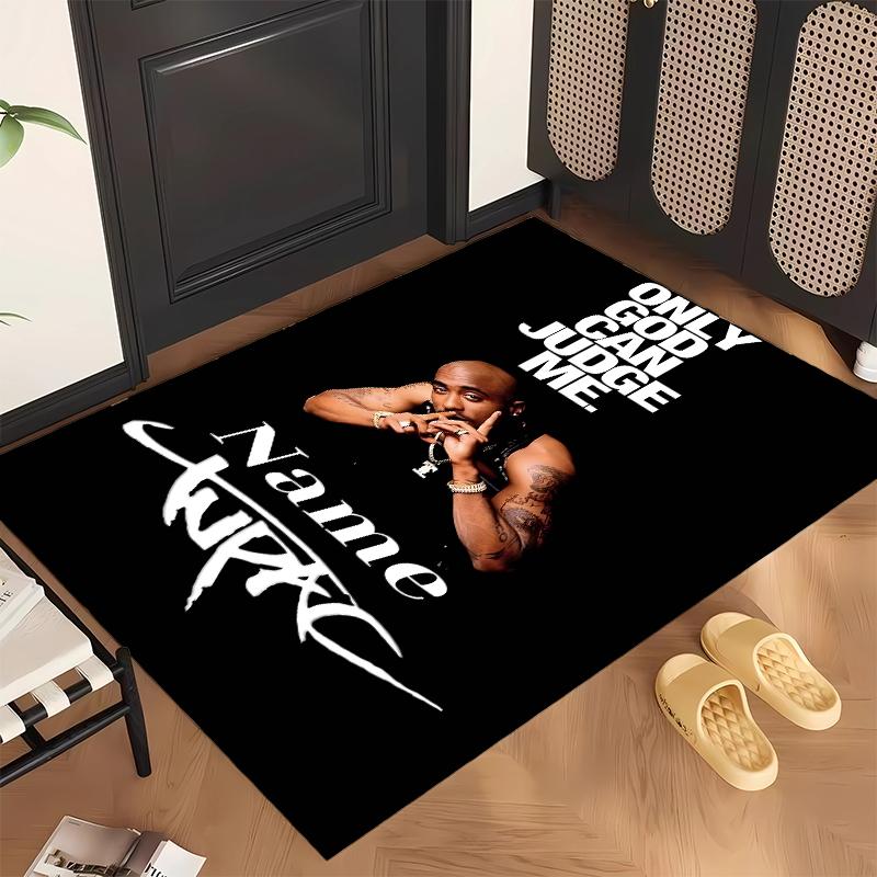 Tupac (1) Personalized Name Office Carpet Stylish Decor for Living Room Bedroom Kitchen