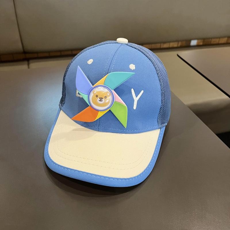 Summer Baby Hat Cartoon Windmill Baby Girls and Boys Cap Sunshade Outdoor Children Baseball Cap Toddler Sun Hats for Kids