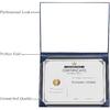 Imprinted Diploma Cover 8.5“X11” Graduation Diploma Holder Leatherette Padded Certificate Covers(Navy)
