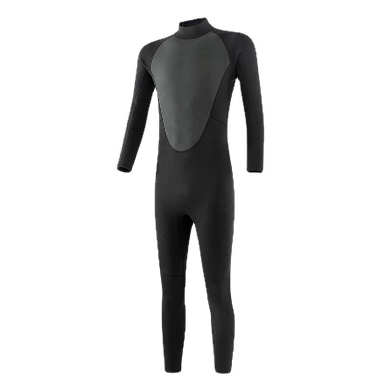 2MM-3MM Men's and Women's Jellyfish One-Piece Snorkeling and Surfing Wetsuit - Warm, Sun-Protective, Long Sleeve Swimsuit
