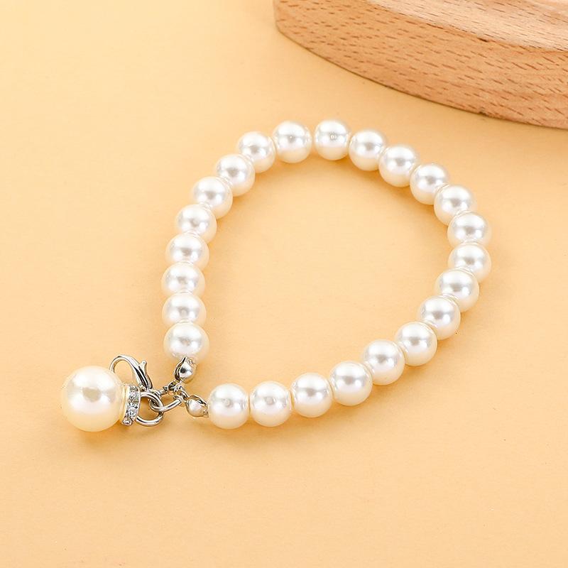 DIY Doll Pearl Lanyard Imitation Pearl Short URL Plus Diamond Ring Pendant, Handbag Keychain Mobile Phone Case Accessories
