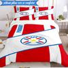 3PCS Paraguay Football Federation Emblem Bedding Set 2D Printing (Includes 1 Duvet Cover + 2 Pillowcases Coreless), Bedroom decor,Fan gift