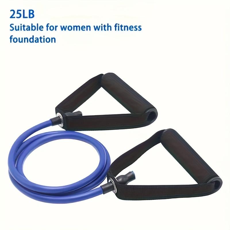 1pc Fitness Stretching Rope 5 Speed Resistance Belt with Handle, Ideal for Home Exercise, Pilates, Body Shaping, Perfect Gift for Christmas