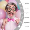 Number Crystal Frame Party Dress-up Glasses for Adults Birthday Christmas Party