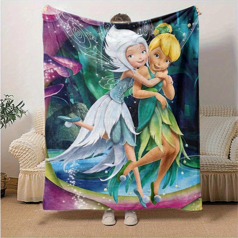 

1pc. Cartoon Fairy Tale Blanket, Magical Forest Friends Throw for Home Decor, Gift Idea, All Seasons Use, Soft and Cozy Bedding Cover, Room Decoration 130x150cm