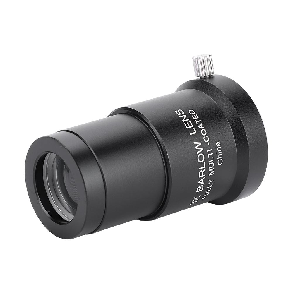 Astronomy Telescope Eyepiece 3X 1.25 Barlow Lens for Eyepiece Full coated