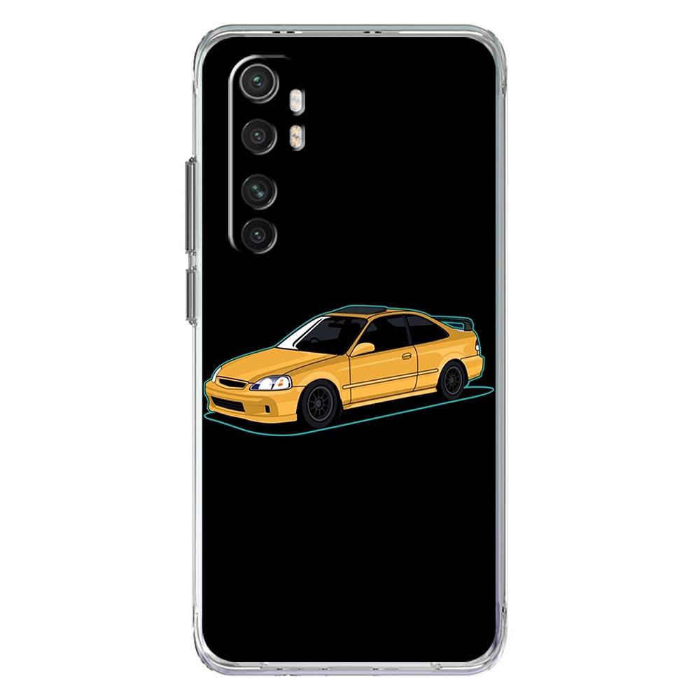 Phone Case For Xiaomi Poco X6 X5 NFC X3 F6 F5 Pro F4 F3 M3 14 13T 12T 12 13 Lite 11 Mi 5G Clear Cover JDM Type R Civic Sport Car