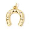 1/2 Piece Brass West Cowboy Charms Pendants Boots Horseshoe 18K Gold Color Metal For DIY Making Supply Necklace Jewelry Findings
