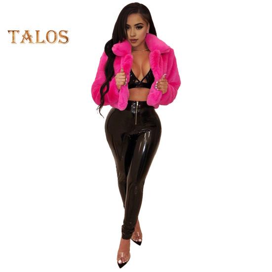 

Зимняя женская куртка с искусственным мехом, защита шеи, уютная куртка с застежкой-молнией, однотонная, для холодной погоды, знаменитая верхняя одежда для отдыха на открытом воздухе S розы красного