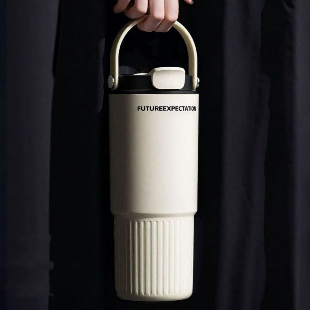 Leakproof Double Insulated Stainless Steel Tumbler with Handle BPA-Free Water Bottle for Outdoor Travel
