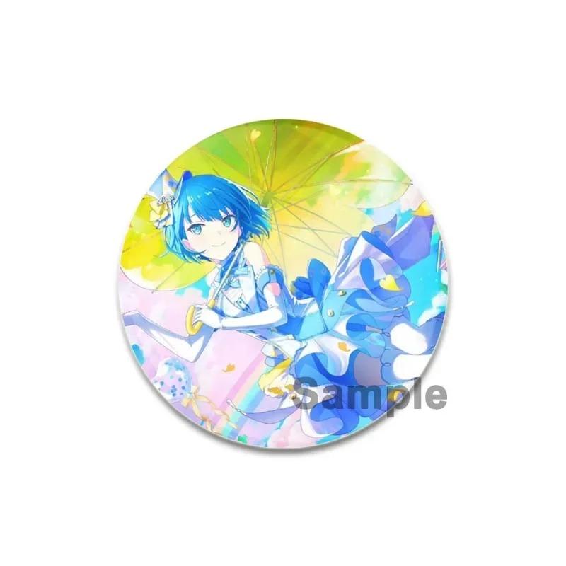 

32/44/58 мм проект SEKAI металлическая брошь сумка Декор Коллекция милая девушка мультфильм булавка на лацкан подарки друзьям БОЛЬШЕ JUMP Hinomori Shizuku 44mm