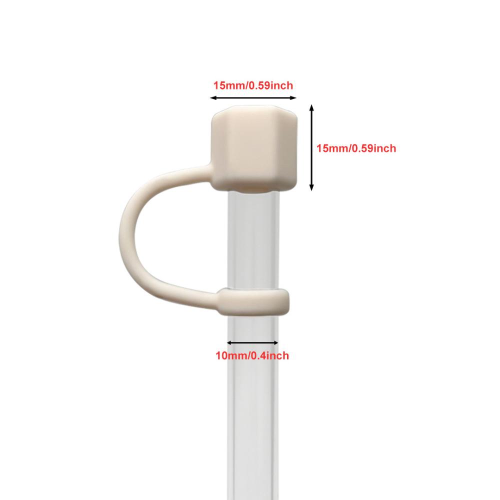 Drinking Hexagonal Nut Straw Cap Silicone Straw Topper Reusable Water Cup Accessories