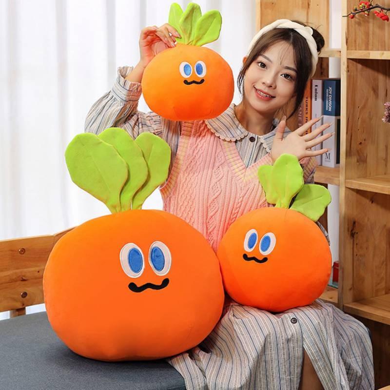 Cartoon Carrot Plush Toy Soft Filled Doll Room Decoration Children Holiday Gift