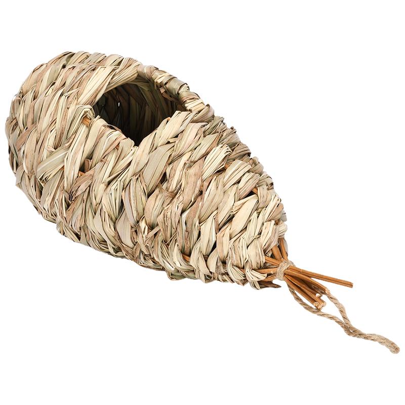 Birds Nest Outdoor Hand-Weaved Decorative Bird House Bird Cage Shelter Weaved Hanging Parrot Nest Creative Handmade Bird Cage