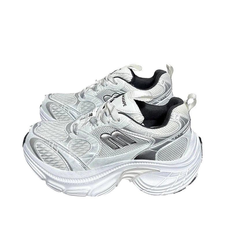 Dad ins shoes women's spring new versatile heightening platform casual retro sneakers