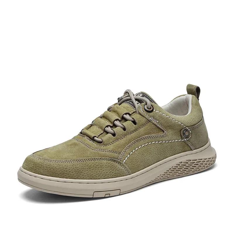 

Мужские классические повседневные туфли без застежек, модные, удобные, стильные, легкие, прочные, повседневные туфли для ходьбы, работы, путешествий US 5(EUR 38) хаки