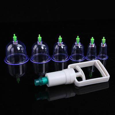 6 Dosen Schröpfset, medizinisches Vakuum-Schröpf-Saugtherapiegerät, Körpermassagegerät-Set, chinesische Medizin