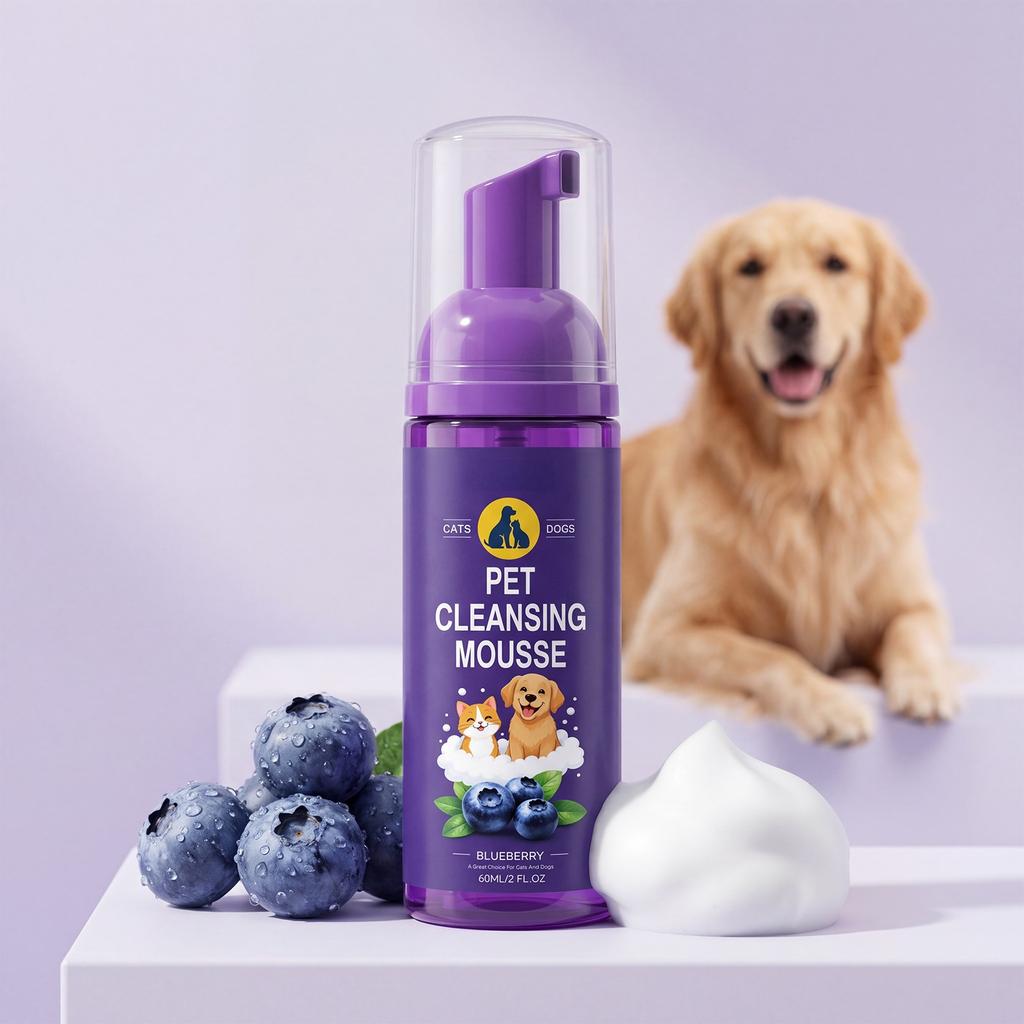 EelJoy Pet Shampoo - Waterless Foam, 60ml for Dogs and Cats