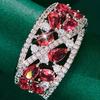 Bohemian Women's Couple's Fashionable and Elegant Glass Zircon Gift Ring