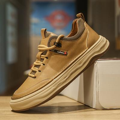 Fashion Casual Leather Mens Sneakers Hot Sale Men Casual Footwear New Trend Original Hiking Shoes Outdoor Non-Slip Man Treking Trainers
