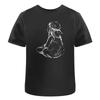 Young Girl Sitting' Cotton T Shirt Ta014666