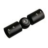 Corner Connector for Shower Room Curtain Rods Adjustable 304 Stainless Steel Elbow for Bay Window Installations