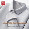 Hodo Men's Fleece-Lined Long-Sleeve Polo Shirt