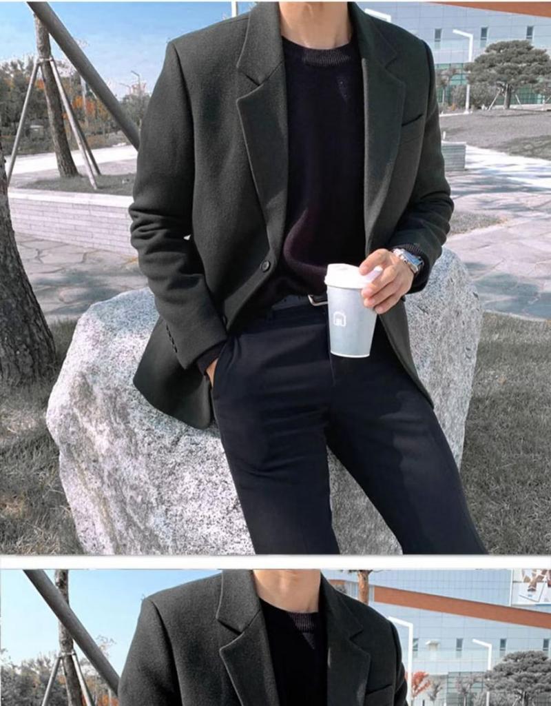 2024 Autumn Men's Trendy Casual Loose Suit Jacket