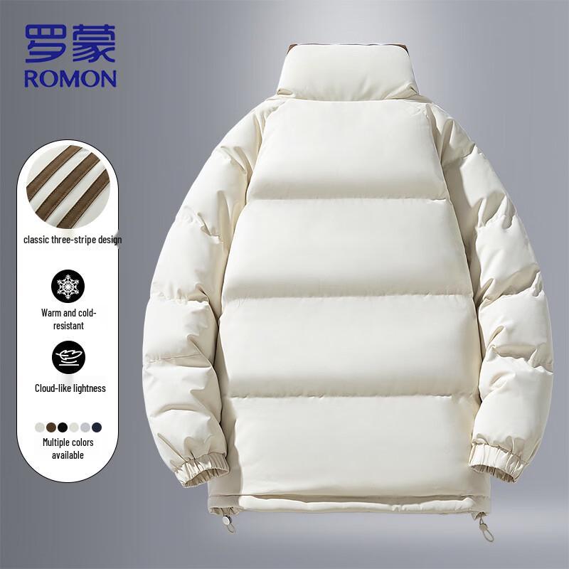 ROMON Men's Winter Warm Stand Collar Padded Jacket