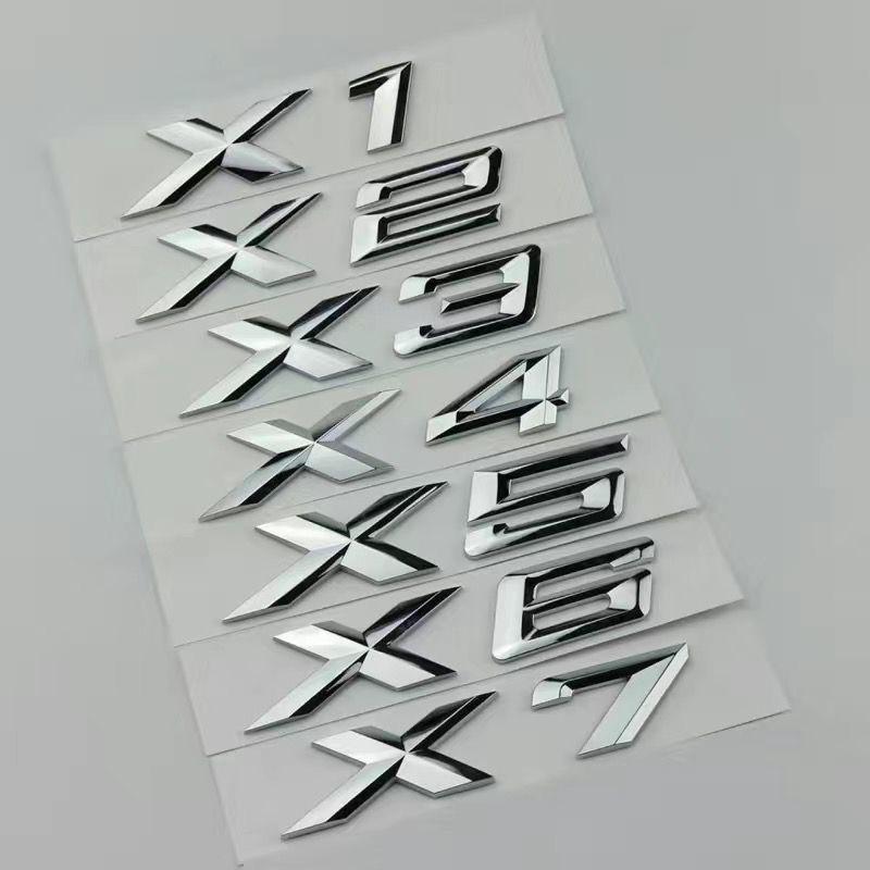 BMW X1-X7 Modified Car 3D Rear Emblem Sticker Letters