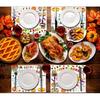 Thanksgiving Coloring Placemats for Kids 16PCS Fall Paper Placemats for Kids to Color Thanksgiving Paper Table Mats for Thankful Craft Activity