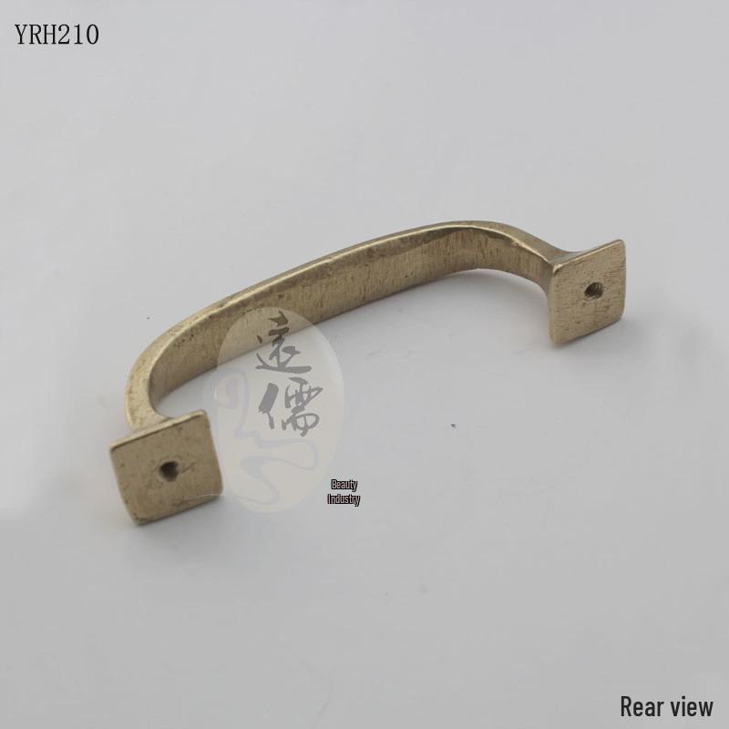 Antique European Brass & Copper Handle for Cabinet, Drawer, or Wooden Door - YRH210