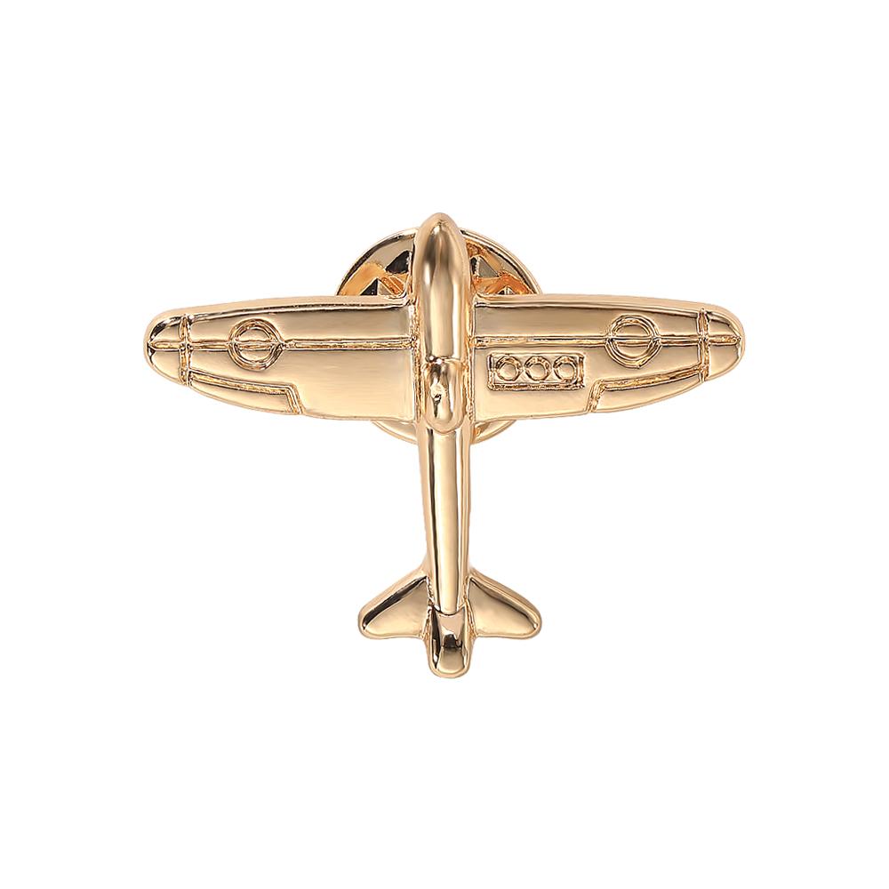 Vintage Golden And Silvery Old Style Fighter Jet Metal Brooches Bomber Shaped Lapel Pins For Sky Dream